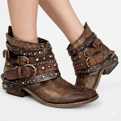 Arabella Fontaine | Vintage Western Ankle Boots For Women