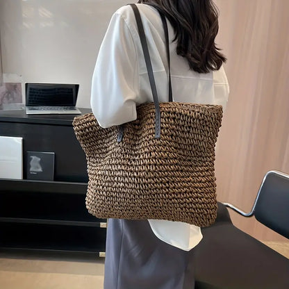 Bianca Moretti | Woven Straw Tote Bag For Women