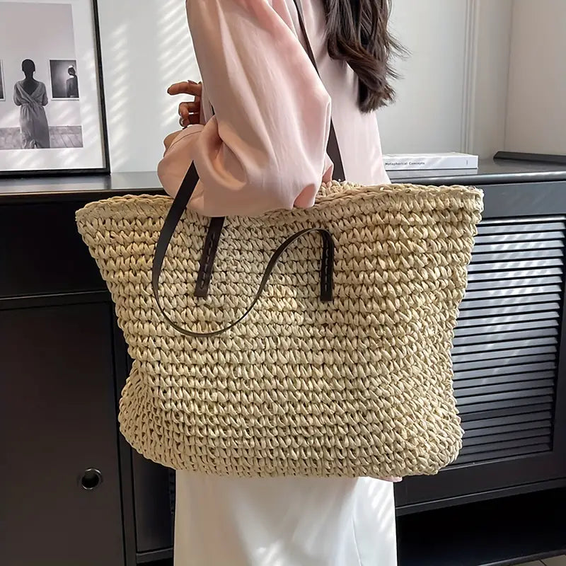 Bianca Moretti | Woven Straw Tote Bag For Women