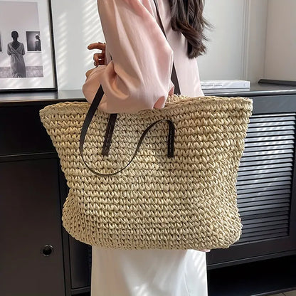 Bianca Moretti | Woven Straw Tote Bag For Women