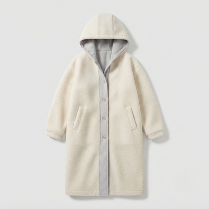 Charlotte Reid | Hooded Teddy Overcoat For Women