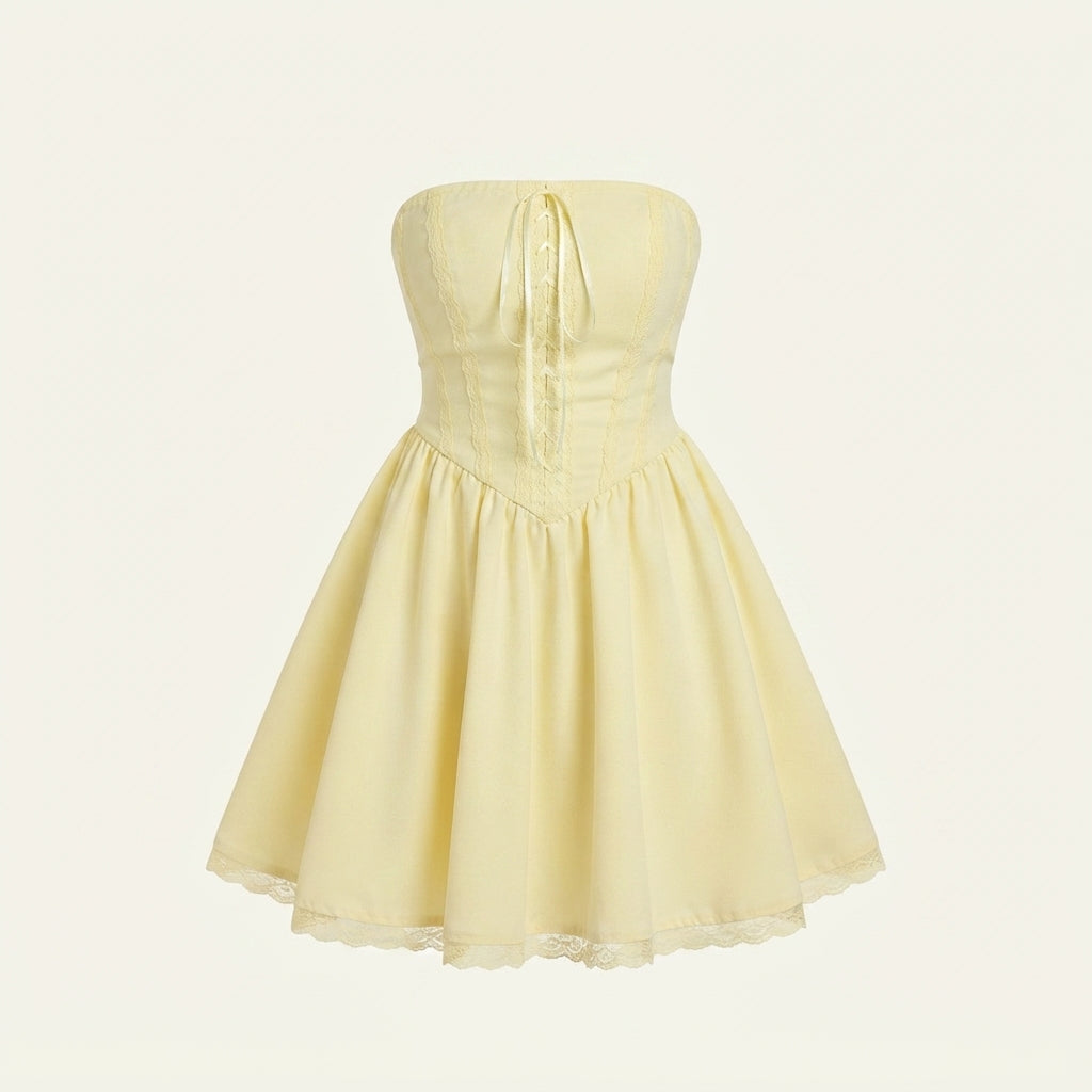 Charlotte Smith | Elegant Strapless Mini Dress For Women