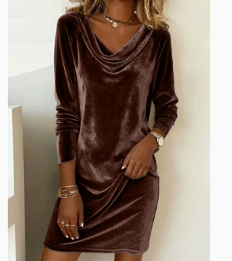 Ruby Thompson | Velvet Midi Cocktail Races Dress For Women