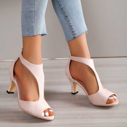 Sofia Laurent | Elegant Open Toe Heels For Women