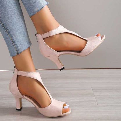 Sofia Laurent | Elegant Open Toe Heels For Women