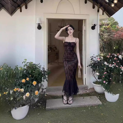 Phoebe Wright | Lace Maxi Races Dress For Women