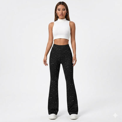 Elena Bellucci | Glitter Flared Pants For Women