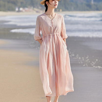 Ashleigh Reid | Lightweight Summer Maxi Races Dress For Women