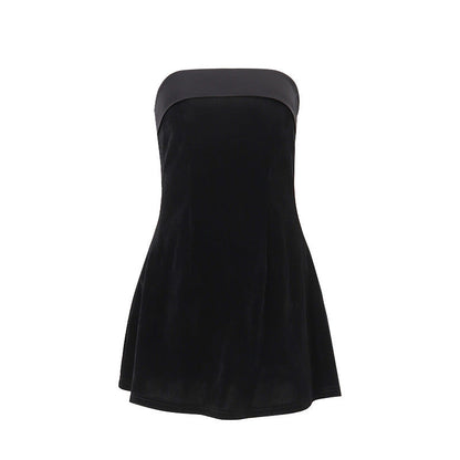 Jade Harrison | Velvet Strapless Mini Dress For Women