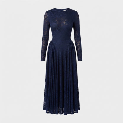 Elise Campbell | Printed Mesh Maxi Dress For Women