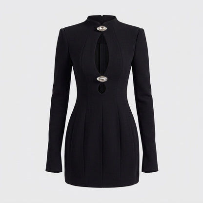 Ella Robertson | Cutout Long Sleeve Mini Dress For Women