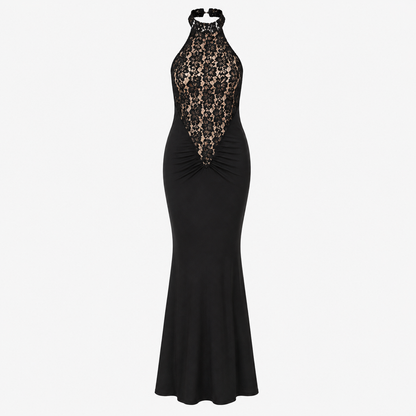 Evie Sharpe | Lace Halterneck Maxi Dress For Women