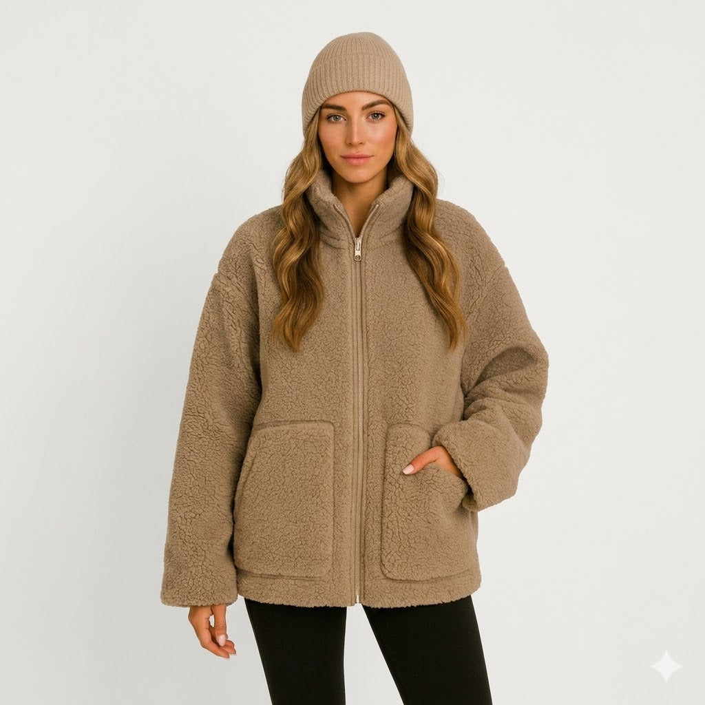 Amélie Dubois | Luxe Teddy Fleece Jacket For Women