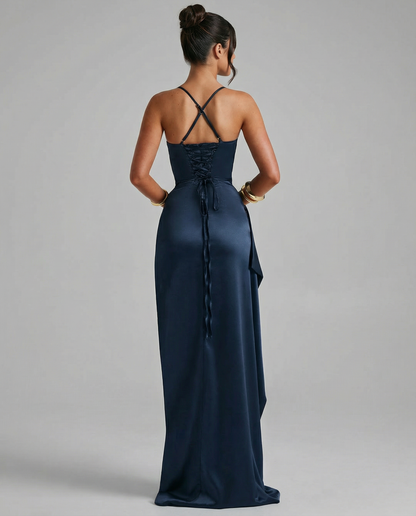 Sofia Bellucci | Satin Split Maxi Dress For Women