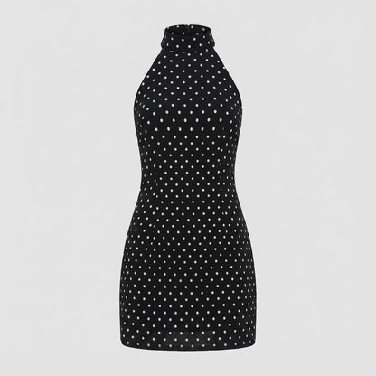 Freya Bennett | Polka Dot Halter Mini Dress For Women