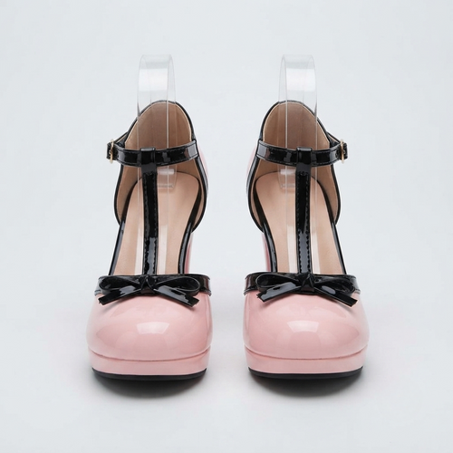 Holly Brennan | Platform T-Strap Block Heels For Women