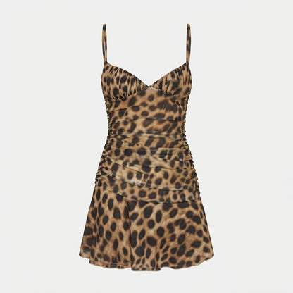 Holly Robertson | Leopard Print Mini Dress For Women