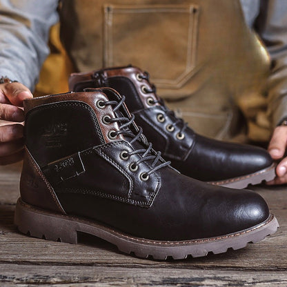 Hugh Kingsley | Retro Leather Boots For Men