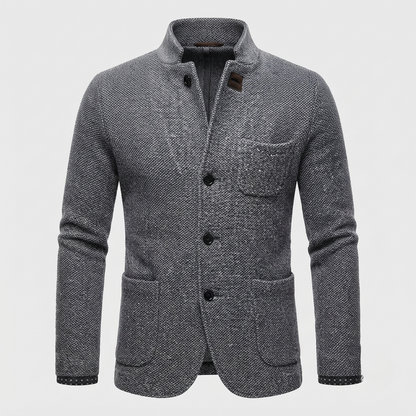 James Whitfield | Retro Wool-Blend Cardigan Jacket For Men