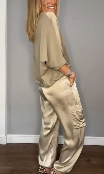 Alessandra Ricci | Satin Lounge Set For Women