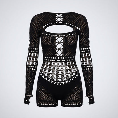 Lily Wilson | Sheer Hollow-Out Jumpsuit For Women