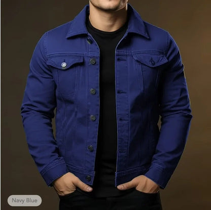 Lorenzo Marchetti | Black Denim Jacket For Men