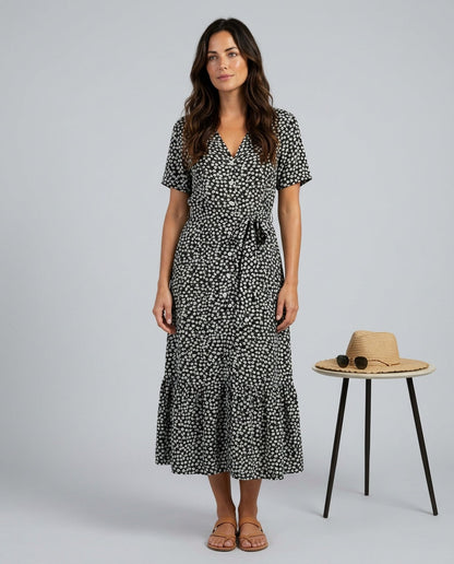 Lily Hargreaves | Floral Midi Shirt Dress For Women