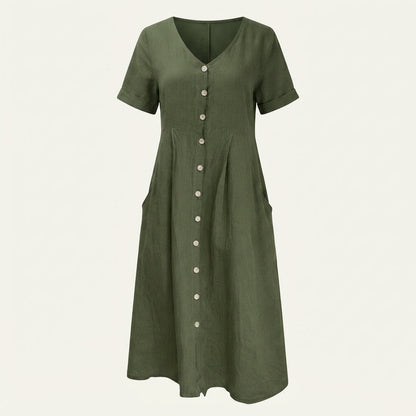 Olivia Cooper | Button-Front Summer Dress For Women