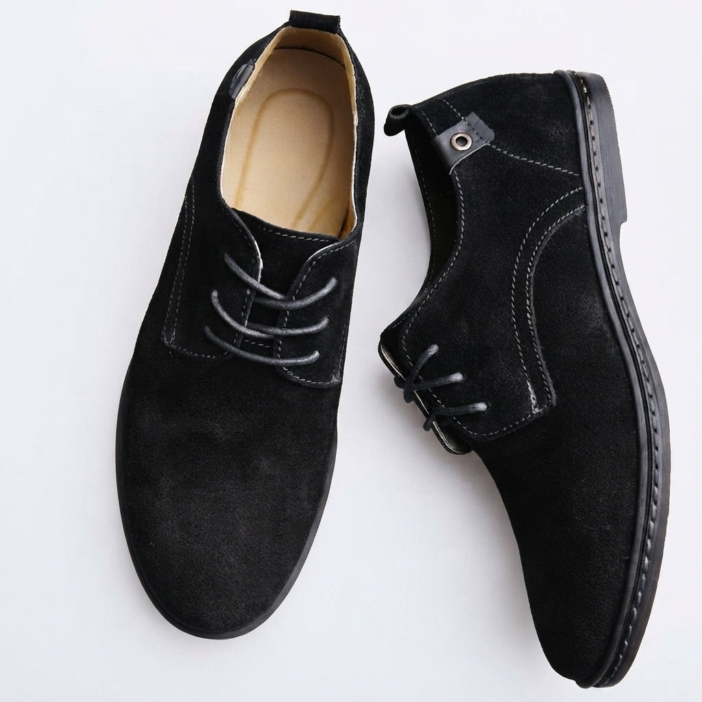 Owen Mitchell | Suede Lace-Up Shoes For Men