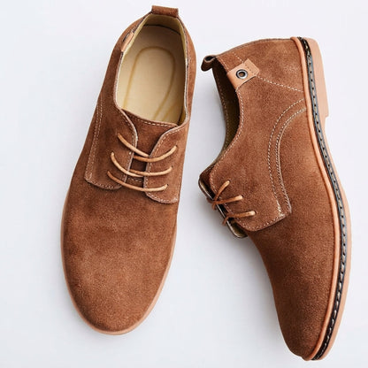 Owen Mitchell | Suede Lace-Up Shoes For Men