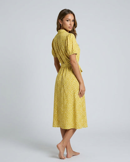 Lily Hargreaves | Floral Midi Shirt Dress For Women