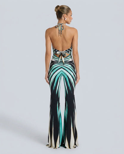 Harper Tindall | Printed Halter Neck Jumpsuit For Women